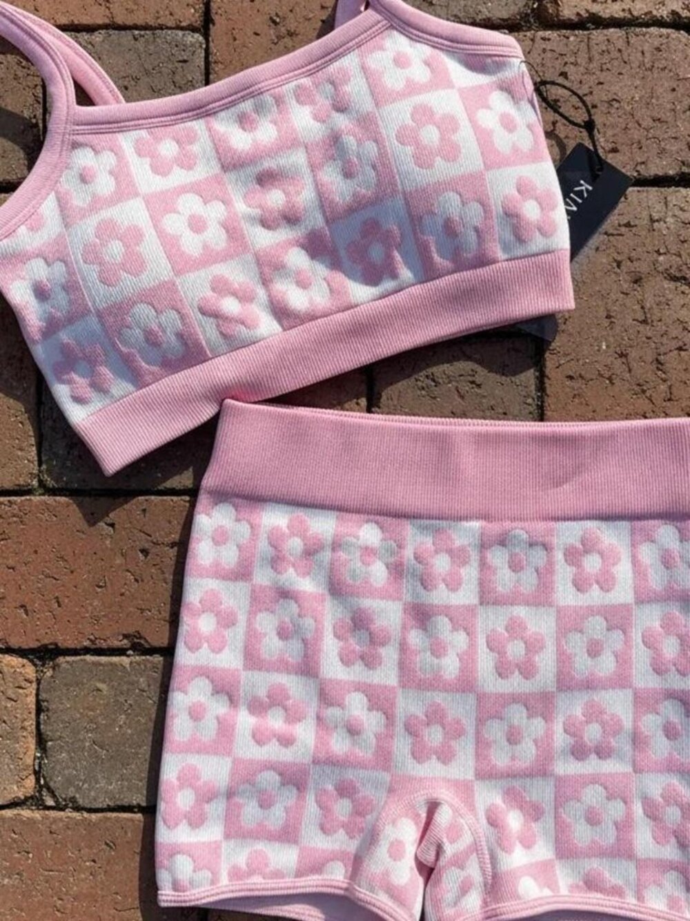 Flower Pink Workout Set
